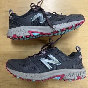 New Balance All Terrain Trail Running Shoes Womens Size 9 Gray Pink WTE412H2